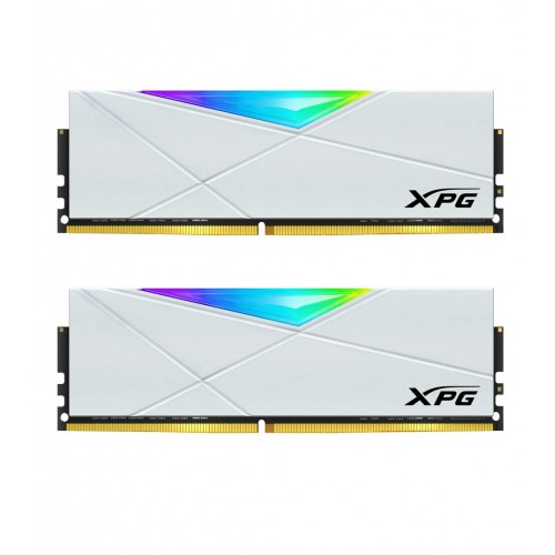 ADATA XPG DDR4 D50 RGB 16GB - 2 x 8GB 3200MHz Desktop Memory CL16 Kit White - AX4U32008G16A-DW50